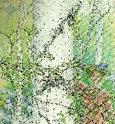 Carl Larsson varen-flicka vid bjork oil painting reproduction